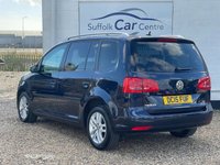 USED 2015 15 VOLKSWAGEN TOURAN 1.6 TDI SE MPV 5dr Diesel Manual Euro 5 (105 ps) www.suffolkcarcentre.co.uk - Located at Lowestoft