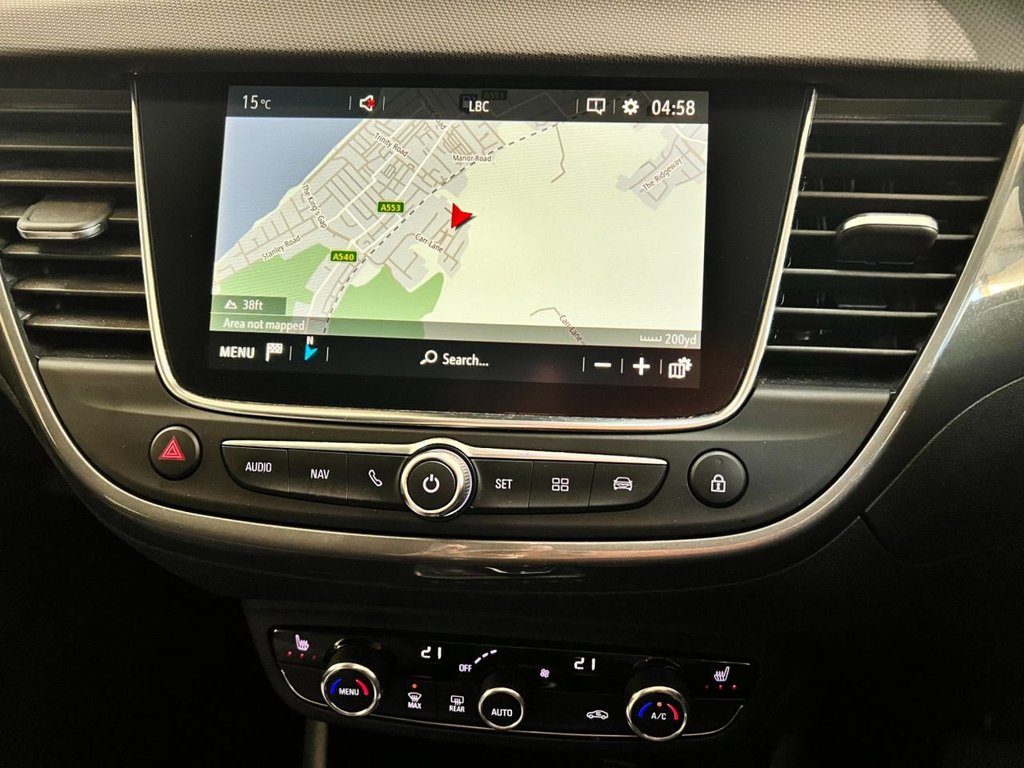 USED 2021 21 VAUXHALL CROSSLAND 1.2 Turbo Elite Nav SUV 5dr Petrol Auto Euro 6 (s/s) (130 ps) 17"ALLOYS+SAT NAV+ REAR CAMERA