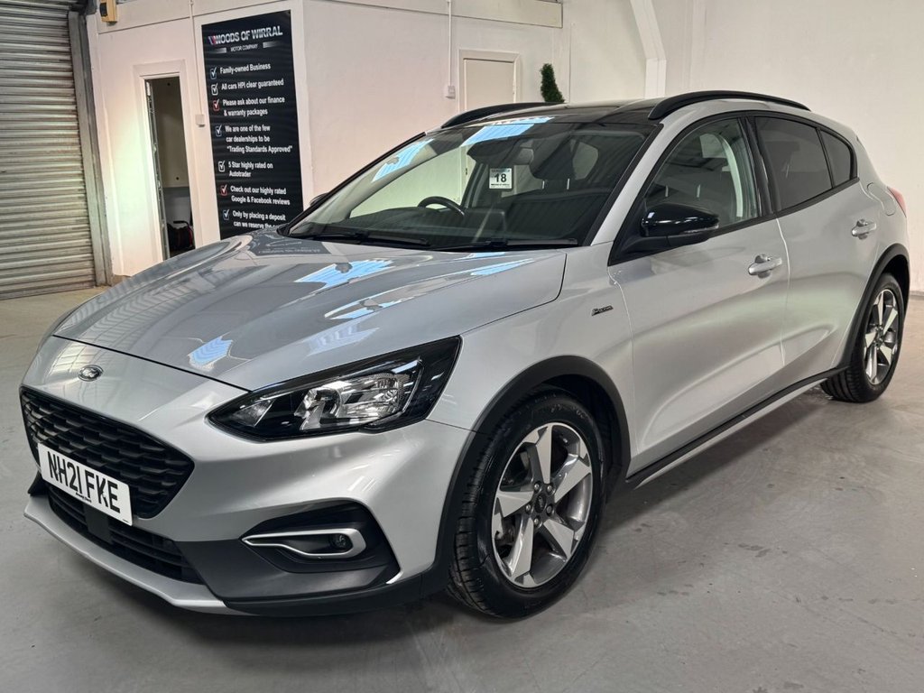 USED 2021 21 FORD FOCUS 1.0T EcoBoost Active Edition Hatchback 5dr Petrol Manual Euro 6 (s/s) (125 ps) 17"ALLOYS+SAT NAV+ F/R SENSORS