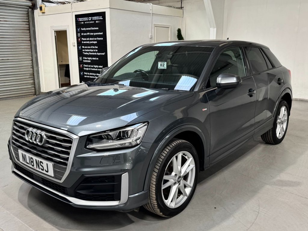 USED 2018 18 AUDI Q2 1.6 TDI S line SUV 5dr Diesel Manual Euro 6 (s/s) (116 ps) 18"ALLOYS+REAR SENSORS+SAT NAV