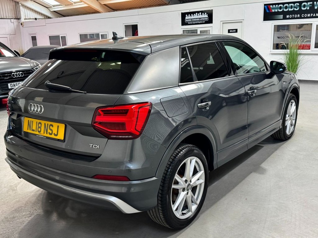 USED 2018 18 AUDI Q2 1.6 TDI S line SUV 5dr Diesel Manual Euro 6 (s/s) (116 ps) 18"ALLOYS+REAR SENSORS+SAT NAV