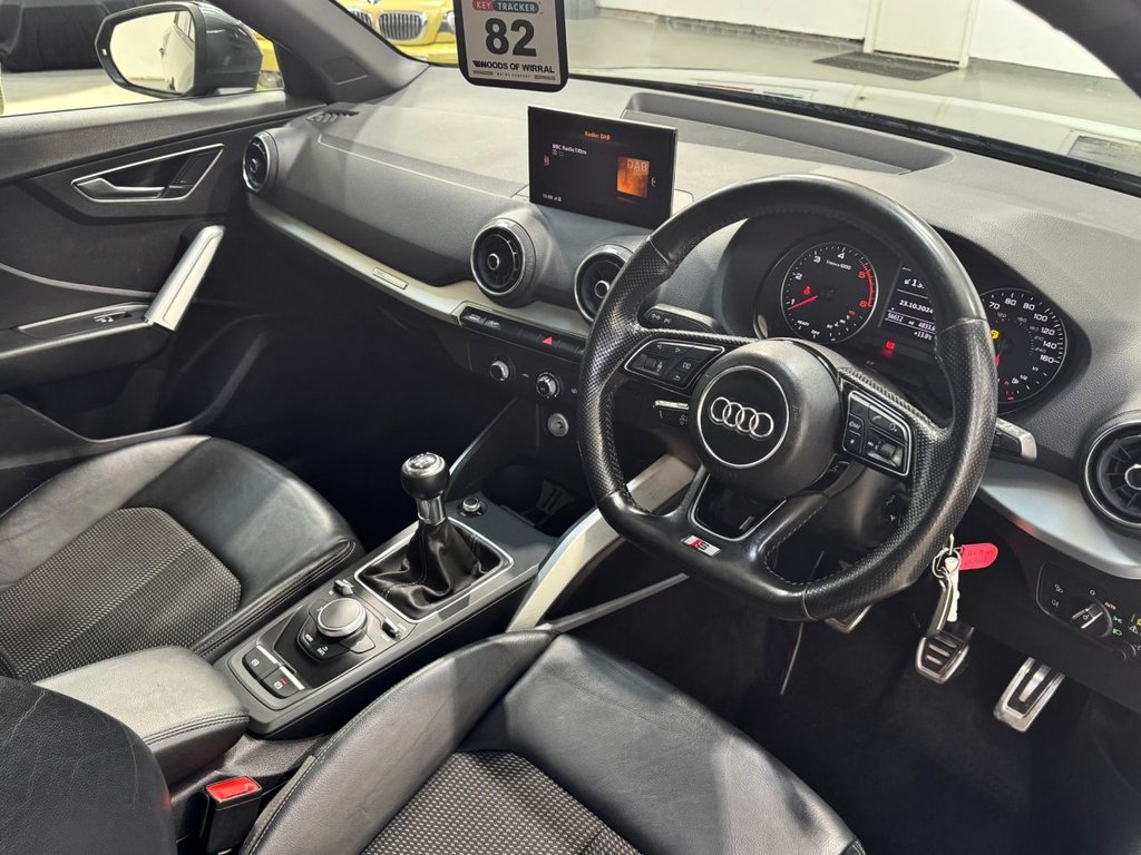 USED 2018 18 AUDI Q2 1.6 TDI S line SUV 5dr Diesel Manual Euro 6 (s/s) (116 ps) 18"ALLOYS+REAR SENSORS+SAT NAV