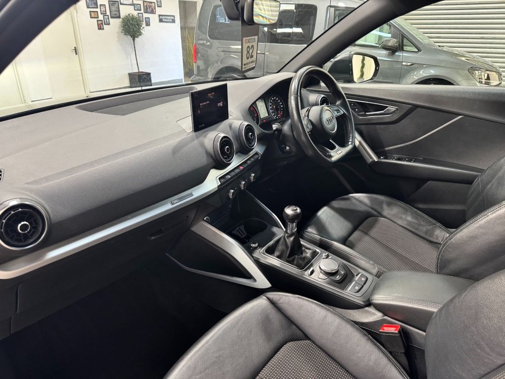 USED 2018 18 AUDI Q2 1.6 TDI S line SUV 5dr Diesel Manual Euro 6 (s/s) (116 ps) 18"ALLOYS+REAR SENSORS+SAT NAV