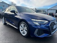 USED 2021 21 AUDI A3 1.4 TFSIe 40 S line Sportback 5dr Petrol Plug-in Hybrid S Tronic Euro 6 (s/s) 13kWh (204 ps) A BEAUTIFUL ADDITION TO OUR FORECOURT+FINISHED IN METALLIC NAVARA BLUE PAINT+S LINE MODEL+AUTOMATIC+ONLY 1 OWNER FROM NEW+SERVICE HISTORY+PRIVACY GLASS+FULL LEATHER INTERIOR+PARK ASSIST+CLIMATE CONTROL+17 INCH ALLOY WHEELS+COST NEW &pound;33210 MAKING THIS USED VEHICLE FANTASTIC VALUE AT OUR LOW PRICE+CALL NOW TO SPEAK WITH ONE OF OUR EXPERIENCED SALES ADVISORS AND TO ARRANGE A VIEWING+READY TO DRIVE AWAY TODAY+DONT MISS OUT!!!!!!!!!!!!!!!!!!!!!!!!!!!!!!!!!!!!!!!!!!!!