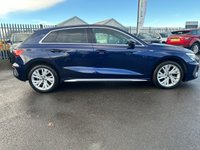 USED 2021 21 AUDI A3 1.4 TFSIe 40 S line Sportback 5dr Petrol Plug-in Hybrid S Tronic Euro 6 (s/s) 13kWh (204 ps) A BEAUTIFUL ADDITION TO OUR FORECOURT+FINISHED IN METALLIC NAVARA BLUE PAINT+S LINE MODEL+AUTOMATIC+ONLY 1 OWNER FROM NEW+SERVICE HISTORY+PRIVACY GLASS+FULL LEATHER INTERIOR+PARK ASSIST+CLIMATE CONTROL+17 INCH ALLOY WHEELS+COST NEW &pound;33210 MAKING THIS USED VEHICLE FANTASTIC VALUE AT OUR LOW PRICE+CALL NOW TO SPEAK WITH ONE OF OUR EXPERIENCED SALES ADVISORS AND TO ARRANGE A VIEWING+READY TO DRIVE AWAY TODAY+DONT MISS OUT!!!!!!!!!!!!!!!!!!!!!!!!!!!!!!!!!!!!!!!!!!!!