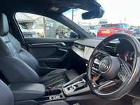 USED 2021 21 AUDI A3 1.4 TFSIe 40 S line Sportback 5dr Petrol Plug-in Hybrid S Tronic Euro 6 (s/s) 13kWh (204 ps) A BEAUTIFUL ADDITION TO OUR FORECOURT+FINISHED IN METALLIC NAVARA BLUE PAINT+S LINE MODEL+AUTOMATIC+ONLY 1 OWNER FROM NEW+SERVICE HISTORY+PRIVACY GLASS+FULL LEATHER INTERIOR+PARK ASSIST+CLIMATE CONTROL+17 INCH ALLOY WHEELS+COST NEW &pound;33210 MAKING THIS USED VEHICLE FANTASTIC VALUE AT OUR LOW PRICE+CALL NOW TO SPEAK WITH ONE OF OUR EXPERIENCED SALES ADVISORS AND TO ARRANGE A VIEWING+READY TO DRIVE AWAY TODAY+DONT MISS OUT!!!!!!!!!!!!!!!!!!!!!!!!!!!!!!!!!!!!!!!!!!!!