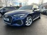 USED 2021 21 AUDI A3 1.4 TFSIe 40 S line Sportback 5dr Petrol Plug-in Hybrid S Tronic Euro 6 (s/s) 13kWh (204 ps) A BEAUTIFUL ADDITION TO OUR FORECOURT+FINISHED IN METALLIC NAVARA BLUE PAINT+S LINE MODEL+AUTOMATIC+ONLY 1 OWNER FROM NEW+SERVICE HISTORY+PRIVACY GLASS+FULL LEATHER INTERIOR+PARK ASSIST+CLIMATE CONTROL+17 INCH ALLOY WHEELS+COST NEW &pound;33210 MAKING THIS USED VEHICLE FANTASTIC VALUE AT OUR LOW PRICE+CALL NOW TO SPEAK WITH ONE OF OUR EXPERIENCED SALES ADVISORS AND TO ARRANGE A VIEWING+READY TO DRIVE AWAY TODAY+DONT MISS OUT!!!!!!!!!!!!!!!!!!!!!!!!!!!!!!!!!!!!!!!!!!!!