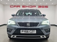 USED 2016 66 SEAT ATECA 2.0 TDI XCELLENCE SUV 5dr Diesel Manual 4Drive Euro 6 (s/s) (150 ps) + NAV + HEATED LEATHERS + CRUISE + KEYLESS + B/TOOTH + M/MEDIA + DRIVE ASSIST + DRIVE PROFILE + LEDS + R/CAMERA & PARK AID + PRIVACY + 18S 18S+R/CAM+PARK+LED+PRIVACY+HEATED LEATHER+NAV+CRUISE