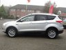 USED 2016 66 FORD KUGA 2.0 TDCi Titanium SUV 5dr Diesel Manual 2WD Euro 6 (s/s) (150 ps) Finished in MOONDUST SILVER METALLIC with contrasting part LEATHER TRIM. This Kuga is a great choice if you like driving. It's one of the most enjoyable, practical and fun family SUV's around. Features include Sat Nav, DAB, Part Leather, Auto Parking, Cruise Control, 17" Alloys, Tinted Windows, B/Tooth and much more. Ford Dealer serviced at 7181 miles, 10190 miles, 17859 miles, 27160 miles, 32887 miles, 40654 miles, 49702 miles and at 58811 miles on 13/9/2024. MOT due 29/9/2025.