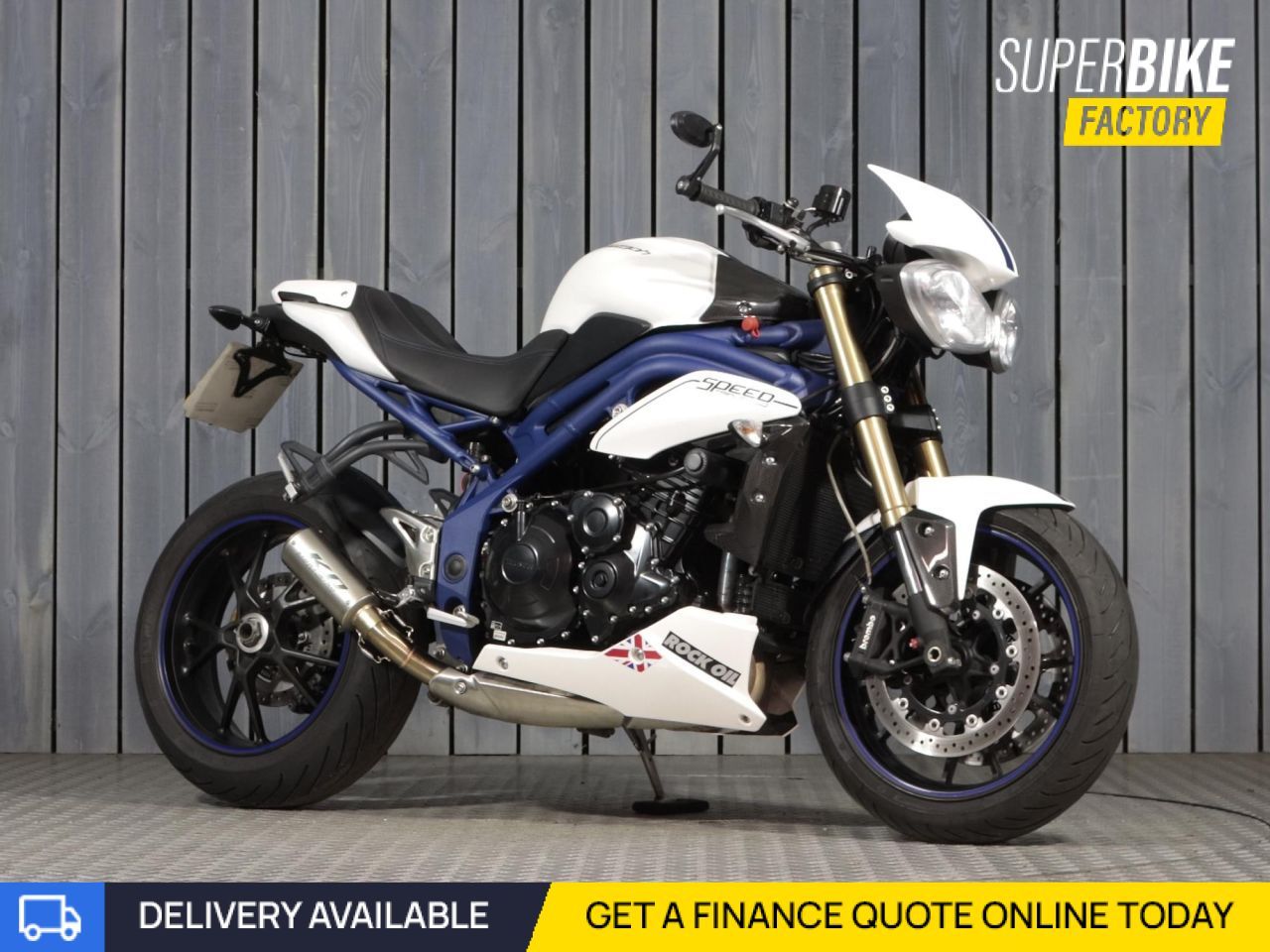 2013 TRIUMPH SPEED TRIPLE 1050 WHITE with 8690 miles - Used Motorbikes ...