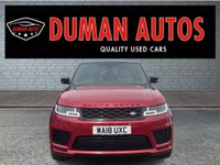 USED 2018 18 LAND ROVER RANGE ROVER SPORT 3.0 SD V6 Autobiography Dynamic SUV 5dr Diesel Auto 4WD Euro 6 (s/s) (306 ps) PANORAMIC ROOF+  REVERSING CAMERA+  PARKING SENSORS+  HEATED/ COOLING SEATS+  REAR PRIVACY GLASS+  FULL LEATHER TRIM+  CRUISE CONTROL+  LINE ASSIST+  DUAL CLIMATE CONTROL+  FRONT AND REAR HEATED WINDOWS+  KEYLESS START+  AUTOMATIC HEADLIGHTS+  DAYTIME RUNNING LIGHTS+  AUTOMATIC WIPERS+  BLUETOOTH+  SAT NAV+  DAB+  ELECTRICALLY ADJUSTED SEATS+  AUTO TAIGATE+  SPARE WHEEL+  360 DEGREE PARKING AID+  MEMORY SEATS+  22 INCH ALLOY WHEELS+  ONE PREVIOUS OWNER+  MAIN DEALER DIGITAL SERVICE HISTORY +