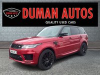 USED 2018 18 LAND ROVER RANGE ROVER SPORT 3.0 SD V6 Autobiography Dynamic SUV 5dr Diesel Auto 4WD Euro 6 (s/s) (306 ps) PANORAMIC ROOF+  REVERSING CAMERA+  PARKING SENSORS+  HEATED/ COOLING SEATS+  REAR PRIVACY GLASS+  FULL LEATHER TRIM+  CRUISE CONTROL+  LINE ASSIST+  DUAL CLIMATE CONTROL+  FRONT AND REAR HEATED WINDOWS+  KEYLESS START+  AUTOMATIC HEADLIGHTS+  DAYTIME RUNNING LIGHTS+  AUTOMATIC WIPERS+  BLUETOOTH+  SAT NAV+  DAB+  ELECTRICALLY ADJUSTED SEATS+  AUTO TAIGATE+  SPARE WHEEL+  360 DEGREE PARKING AID+  MEMORY SEATS+  22 INCH ALLOY WHEELS+  ONE PREVIOUS OWNER+  MAIN DEALER DIGITAL SERVICE HISTORY +