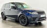 USED 2020 20 LAND ROVER RANGE ROVER SPORT 3.0 SD V6 HSE SUV 5dr Diesel Auto 4WD Euro 6 (s/s) (306 ps) Striking Portofino Blue, Crema Leather, Panoramic Glass Roof, Privacy Glass, Satin Black Alloy Wheels