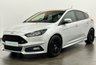 USED 2017 67 FORD FOCUS 2.0T EcoBoost ST-2 Hatchback 5dr Petrol Manual Euro 6 (s/s) (250 ps) Striking Moodust Silver , Part Leather Interior SYNC 3 Navigation,