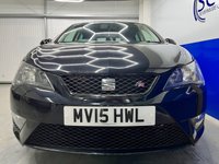 USED 2015 15 SEAT IBIZA 1.2 TSI FR Black Hatchback 5dr Petrol Manual Euro 5 (105 ps) Satellite Navigation, DAB Digital Radio, Bluetooth Media Streaming