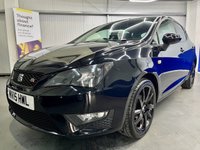 USED 2015 15 SEAT IBIZA 1.2 TSI FR Black Hatchback 5dr Petrol Manual Euro 5 (105 ps) Satellite Navigation, DAB Digital Radio, Bluetooth Media Streaming