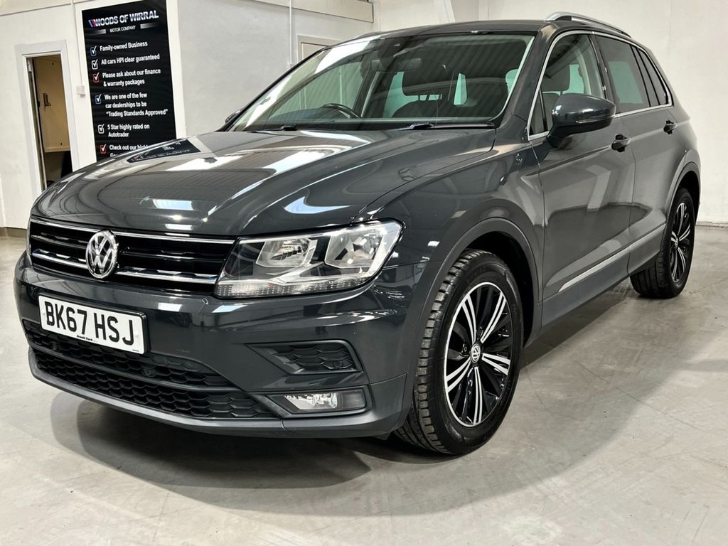 USED 2017 67 VOLKSWAGEN TIGUAN 2.0 TDI SE Navigation SUV 5dr Diesel Manual Euro 6 (s/s) (150 ps) 18"ALLOYS+F/R SENSORS+SAT NAV