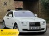 USED 2012 M ROLLS-ROYCE GHOST 6.6 V12 Saloon 4dr Petrol Auto Euro 5 (563 bhp) PANROOF+HUD+REAR THEATRE+FACTORY WHITE