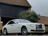 USED 2012 M ROLLS-ROYCE GHOST 6.6 V12 Saloon 4dr Petrol Auto Euro 5 (563 bhp) PANROOF+HUD+REAR THEATRE+FACTORY WHITE