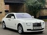 USED 2012 M ROLLS-ROYCE GHOST 6.6 V12 Saloon 4dr Petrol Auto Euro 5 (563 bhp) PANROOF+HUD+REAR THEATRE+FACTORY WHITE