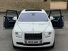 USED 2012 M ROLLS-ROYCE GHOST 6.6 V12 Saloon 4dr Petrol Auto Euro 5 (563 bhp) PANROOF+HUD+REAR THEATRE+FACTORY WHITE