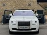 USED 2012 M ROLLS-ROYCE GHOST 6.6 V12 Saloon 4dr Petrol Auto Euro 5 (563 bhp) PANROOF+HUD+REAR THEATRE+FACTORY WHITE