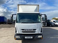 USED 2016 16 IVECO EUROCARGO 7.5 TONNE CURTAIN SIDER WITH TUCKUNDER TAIL LIFT 