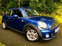 USED 2013 13 MINI HATCH 1.6 One Hatchback 3dr Petrol Auto Euro 5 (98 ps) 1 PRIVATE LADY OWNER FROM NEW//ONLY 26;000 MILES//ELEC FOLD HEATED MIRRORS//HEATED SEATS AND WASHER JETS//15inch ALLOYS//5 STAR ALLOYS//MULTI-FUNCTION STEERING WHEEL//PASSENGER SEAT HEIGHT ADJUST//FRONT ARMREST//REAR PARK SENSORS//FRONG FOG LIGHTS//BLUETOOTH//AIRCON//X10 AIRBAGS 1 PRIVATE LADY OWNER FROM NEW//ONLY 26;000 MILES//ELEC FOLD HEATED MIRRORS//HEATED SEATS AND WASHER JETS//15inch ALLOYS//5 STAR ALLOYS//MULTI-FUNCTION STEERING WHEEL//PASSENGER SEAT HEIGHT ADJUST//FRONT ARMREST//REAR PARK SENSORS//FRONG FOG LIGHTS//BLUETOOTH//AIRCON//X10 AIRBAGS