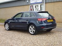 USED 2019 19 AUDI A3 1.6 TDI 30 Sport Sportback 5dr Diesel S Tronic Euro 6 (s/s) (116 ps) www.suffolkcarcentre.co.uk - Located at Reydon