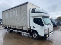 USED 2019 69 FUSO CANTER CANTER FUSO 7.5 TONNE SLEEPER POD CURTAINSIDER - AUTO (175 BHP) TUCKUNDER TAIL LIFT 
