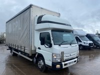 USED 2019 69 FUSO CANTER CANTER FUSO 7.5 TONNE SLEEPER POD CURTAINSIDER - AUTO (175 BHP) TUCKUNDER TAIL LIFT 