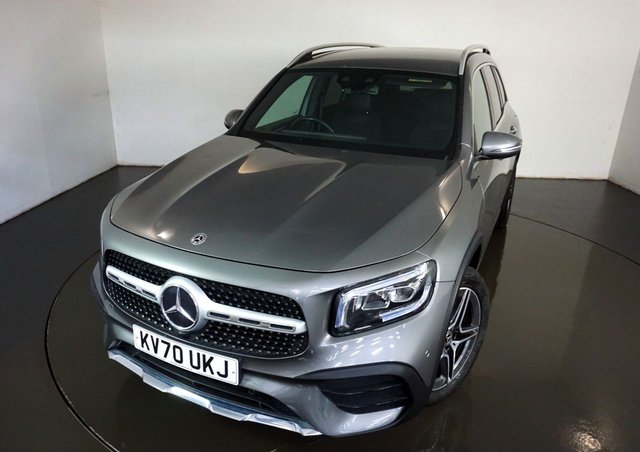 2020 70 Mercedes-Benz Glb 2.0 GLB220d AMG LINE PREMIUM FINISHED IN MOUNTAIN GREY WITH HALF LEATHER UPHOLSTERY-SMARPTHONE INTEGRATION PACKAGE-REVERSE CAMERA-ACTIVE PARK ASSIST-LANE KEEP ASSIST-CRUISE CONTROL-ELECTRIC FOLDING MIRRORS-DAB RADIO-LED HEADLIGHTS-AMBIENT LIGHTING-WIRELESS CHARGING-19
