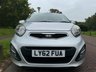 USED 2013 62 KIA PICANTO 1.0 2 Hatchback 5dr Petrol Manual Euro 5 (68 bhp) BLUETOOTH-AUX-USB