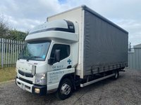 USED 2019 19 FUSO CANTER MITSUBISHI CANTER FUSO 7.5 TONNE CURTAIN WITH SLEEPER POD AND TUCK AWAY TAIL LIFT 