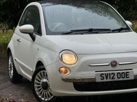 USED 2012 12 FIAT 500 0.9 TwinAir Lounge Hatchback 3dr Petrol Manual Euro 5 (s/s) (85 bhp) 