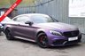 USED 2017 67 MERCEDES-BENZ C-CLASS 4.0 C63 V8 BiTurbo AMG Coupe 2dr Petrol SpdS MCT Euro 6 (s/s) (476 ps) RED / BLACK LEATHER - CAMERA