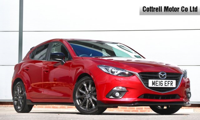 2016 16 Mazda Mazda3 2.0 SKYACTIV-G Sport Black Hatchback 5dr Petrol Manual Euro 6 (s/s) (121 ps)