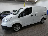 USED 2018 68 NISSAN e-NV200 40kWh Acenta Panel Van 5dr Electric Auto SWB (Quick Charge) (109 ps) &pound;0 ROAD TAX AIR CON CRUISE CONTROL REAR VIEW CAMERA PLYLINED 1 OWNER GENUINE LOW MILES