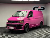 USED 2013 13 VOLKSWAGEN TRANSPORTER 2.0 TDI T28 Startline Panel Van 4dr Diesel Manual L1 H1 (198 g/km, 101 bhp) FULL HOT PINK RESPRAY|BODY KIT