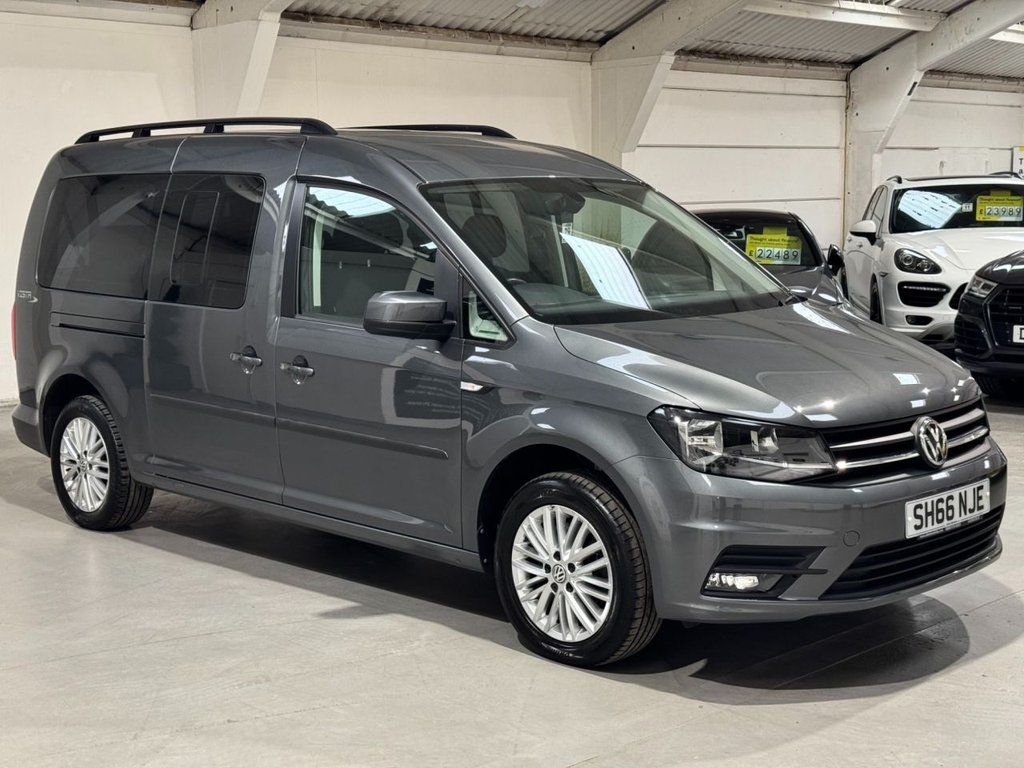 USED 2016 66 VOLKSWAGEN CADDY MAXI LIFE 2.0 TDI BlueMotion Tech MPV 5dr Diesel Manual Euro 6 (s/s) (102 ps) 5 SEATS+WHEELCHAIR ACCESS+PARK
