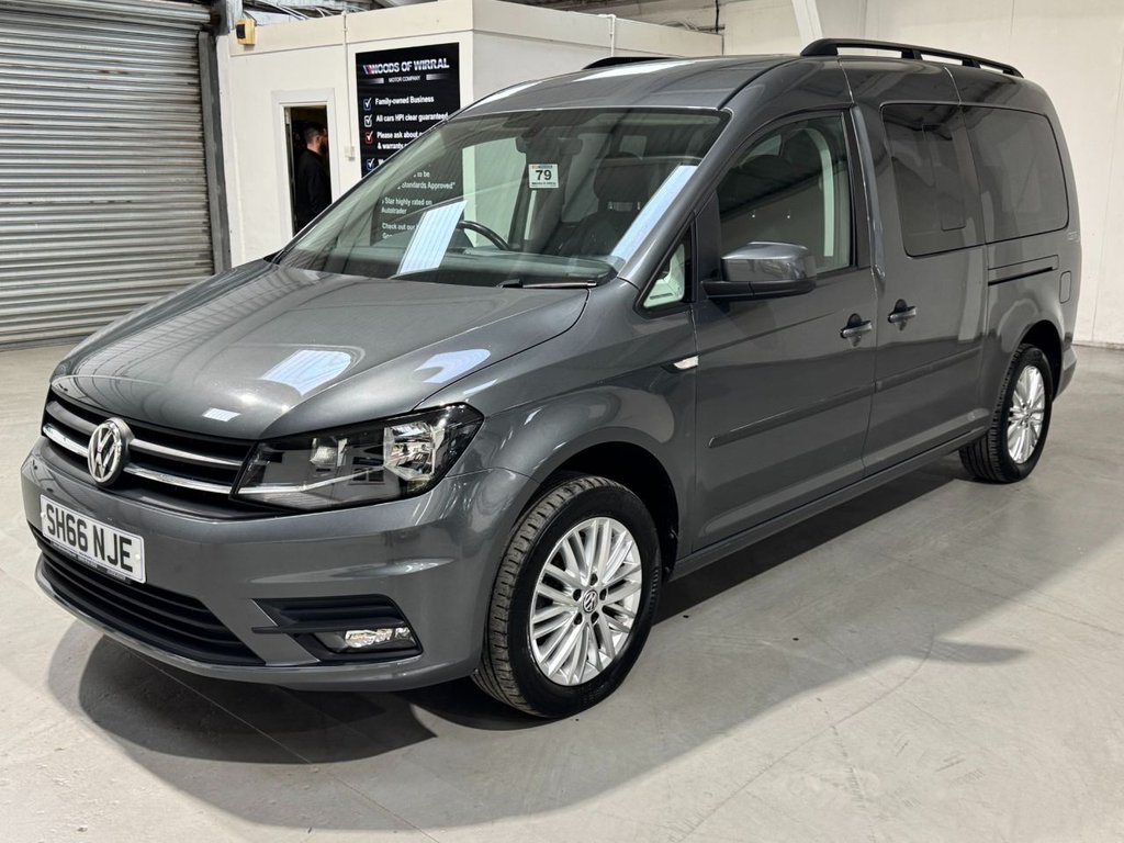 USED 2016 66 VOLKSWAGEN CADDY MAXI LIFE 2.0 TDI BlueMotion Tech MPV 5dr Diesel Manual Euro 6 (s/s) (102 ps) 5 SEATS+WHEELCHAIR ACCESS+PARK