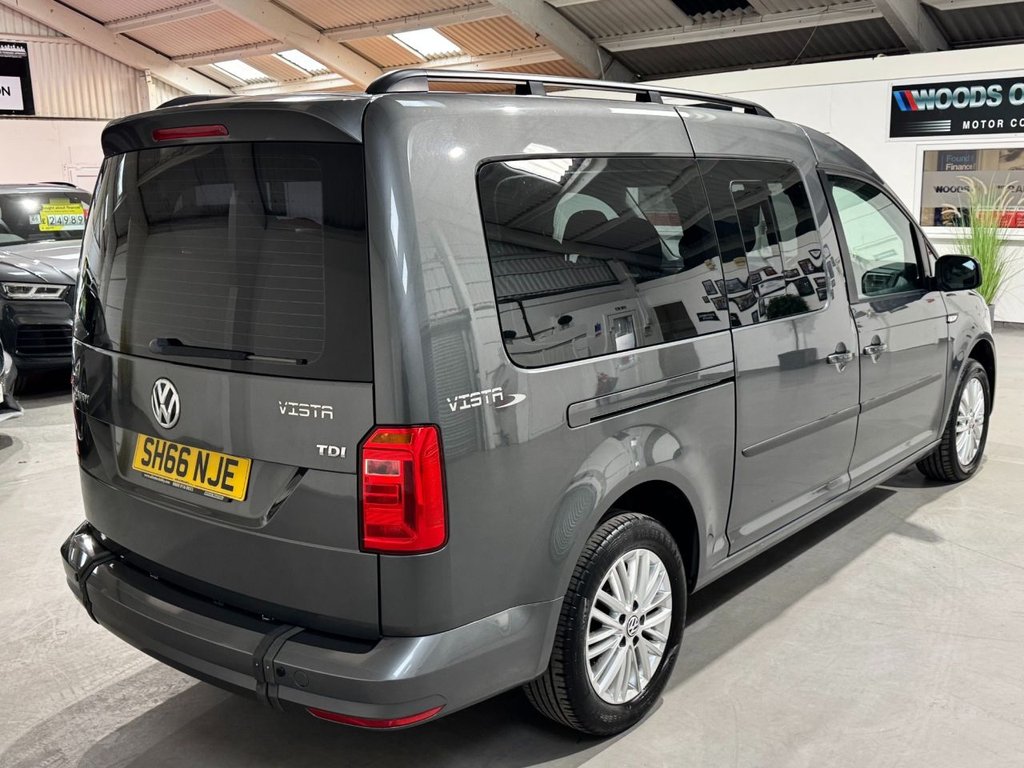 USED 2016 66 VOLKSWAGEN CADDY MAXI LIFE 2.0 TDI BlueMotion Tech MPV 5dr Diesel Manual Euro 6 (s/s) (102 ps) 5 SEATS+WHEELCHAIR ACCESS+PARK