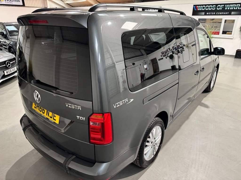 USED 2016 66 VOLKSWAGEN CADDY MAXI LIFE 2.0 TDI BlueMotion Tech MPV 5dr Diesel Manual Euro 6 (s/s) (102 ps) 5 SEATS+WHEELCHAIR ACCESS+PARK