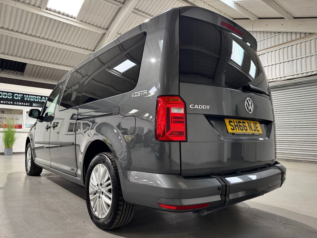 USED 2016 66 VOLKSWAGEN CADDY MAXI LIFE 2.0 TDI BlueMotion Tech MPV 5dr Diesel Manual Euro 6 (s/s) (102 ps) 5 SEATS+WHEELCHAIR ACCESS+PARK