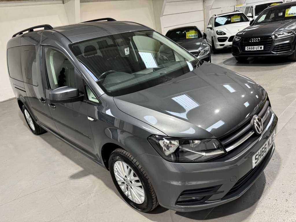 USED 2016 66 VOLKSWAGEN CADDY MAXI LIFE 2.0 TDI BlueMotion Tech MPV 5dr Diesel Manual Euro 6 (s/s) (102 ps) 5 SEATS+WHEELCHAIR ACCESS+PARK