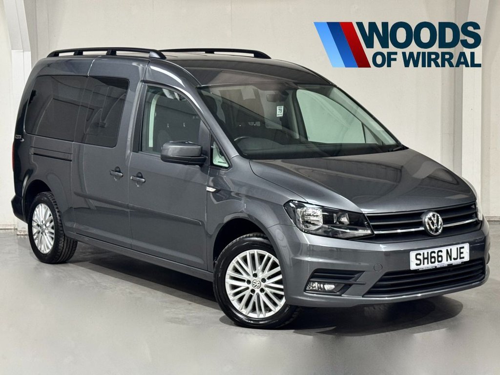 USED 2016 66 VOLKSWAGEN CADDY MAXI LIFE 2.0 TDI BlueMotion Tech MPV 5dr Diesel Manual Euro 6 (s/s) (102 ps) 5 SEATS+WHEELCHAIR ACCESS+PARK