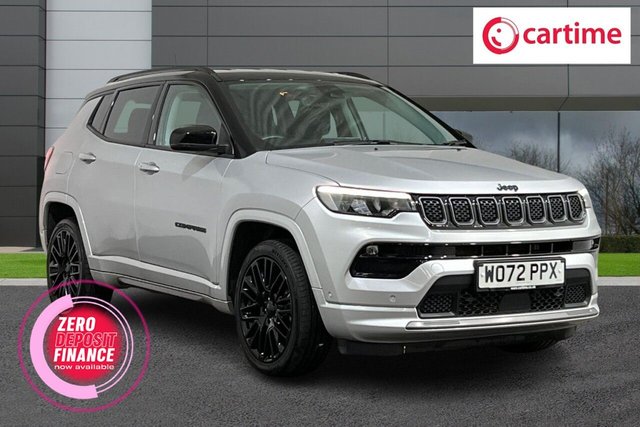View our Jeep Compass 1.3 GSE T4 11.4kWh S SUV 5dr Petrol Plug-in Hybrid Auto 4xe Euro 6 (s/s) (240 ps) Touchscreen, Apple CarPlay / Android Auto, Leather Seats, Adaptive Cruise Control, Reverse Camera