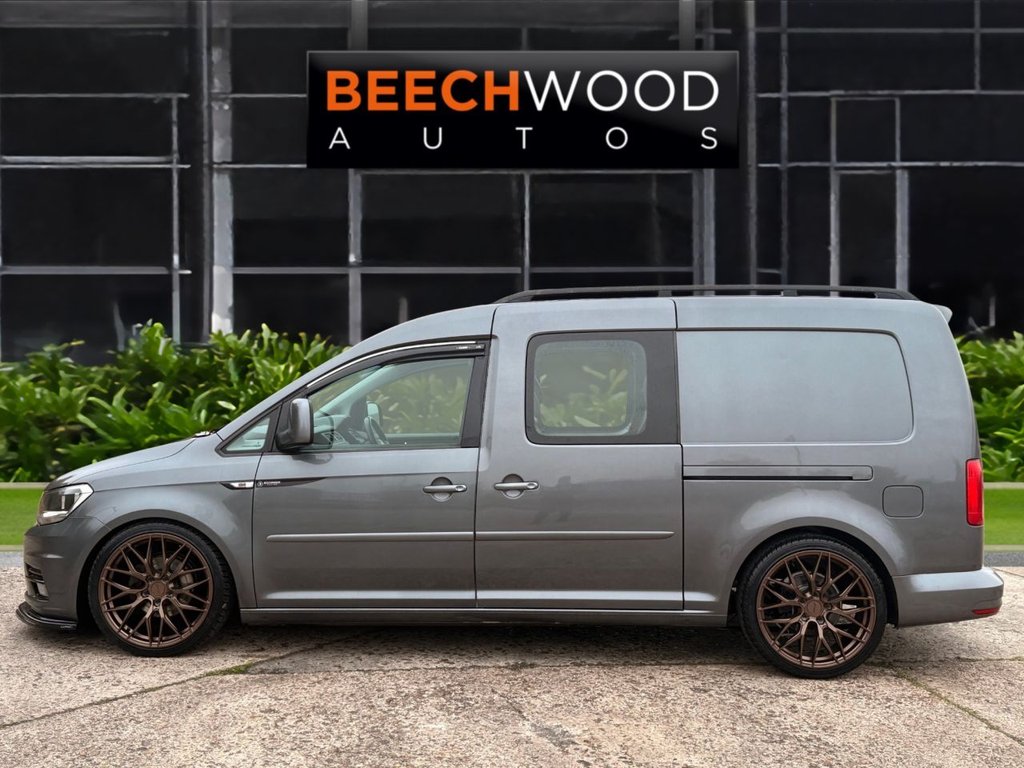 USED 2017 17 VOLKSWAGEN CADDY MAXI 2.0 TDi C20 Maxi Combi Van 5dr Diesel DSG FWD  5 SEATS!