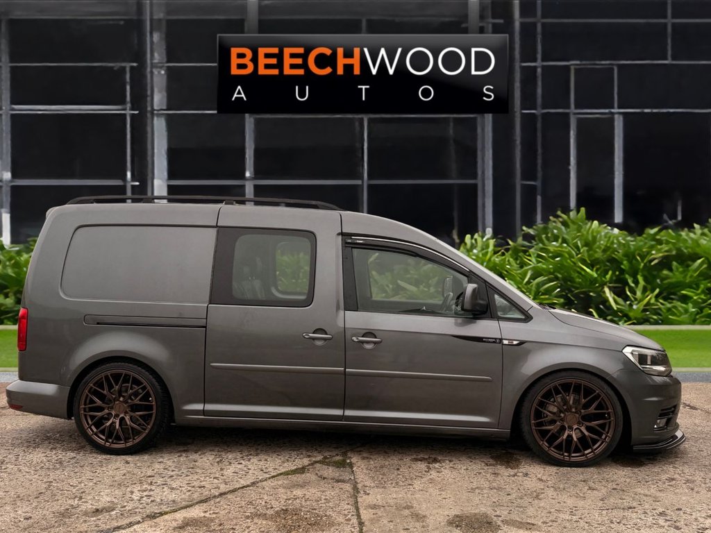 USED 2017 17 VOLKSWAGEN CADDY MAXI 2.0 TDi C20 Maxi Combi Van 5dr Diesel DSG FWD  5 SEATS!