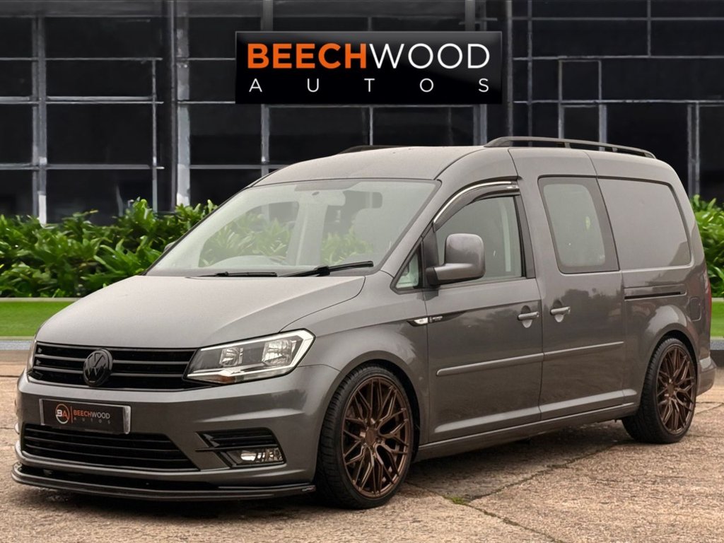 USED 2017 17 VOLKSWAGEN CADDY MAXI 2.0 TDi C20 Maxi Combi Van 5dr Diesel DSG FWD  5 SEATS!